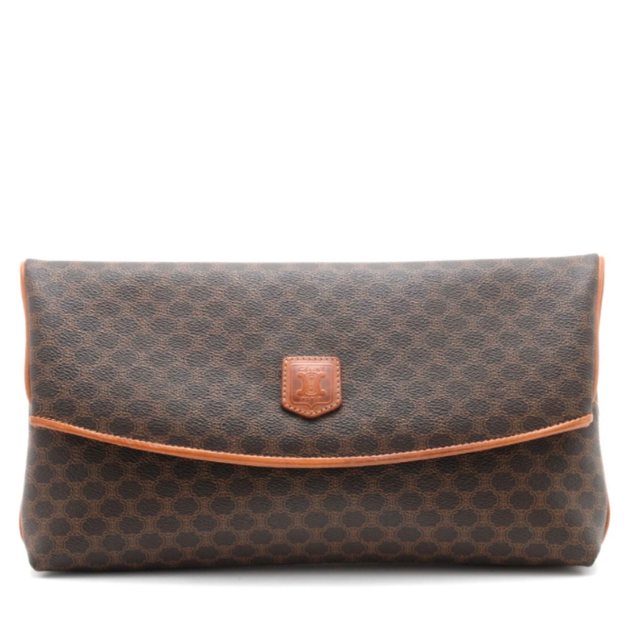 Celine Macadam Clutch Bag - Brown, PVC Leather