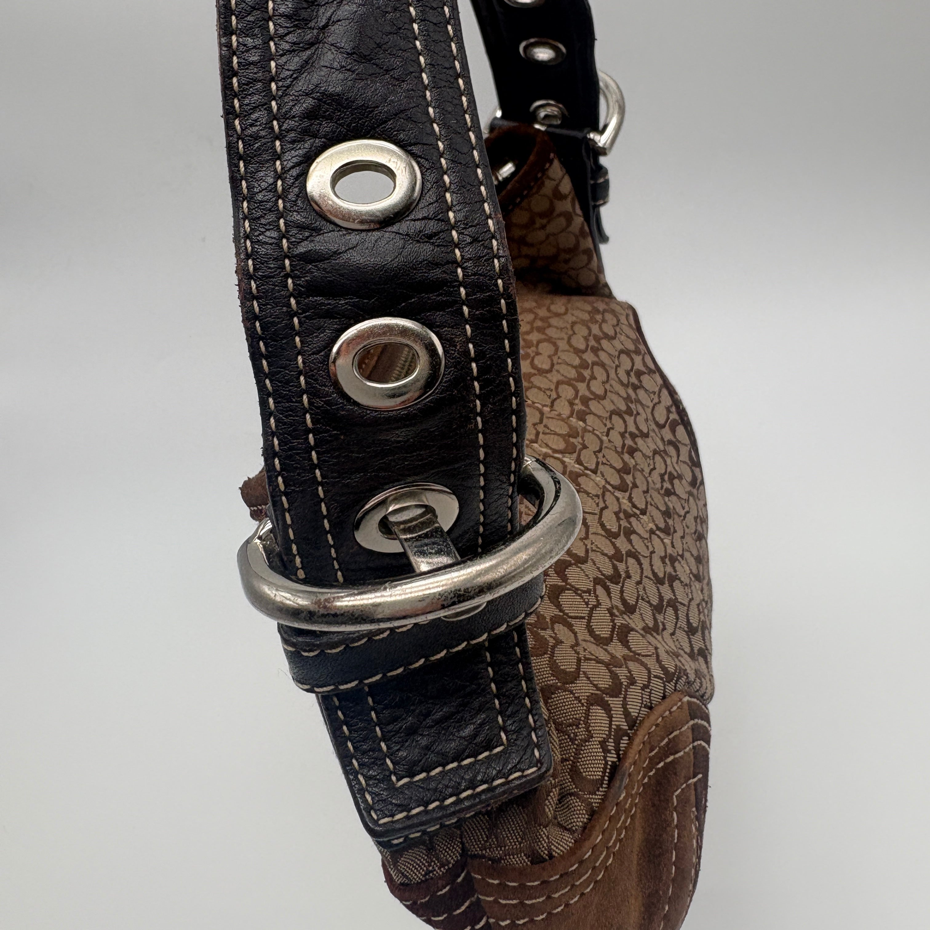 Coach Signature Suede Bag