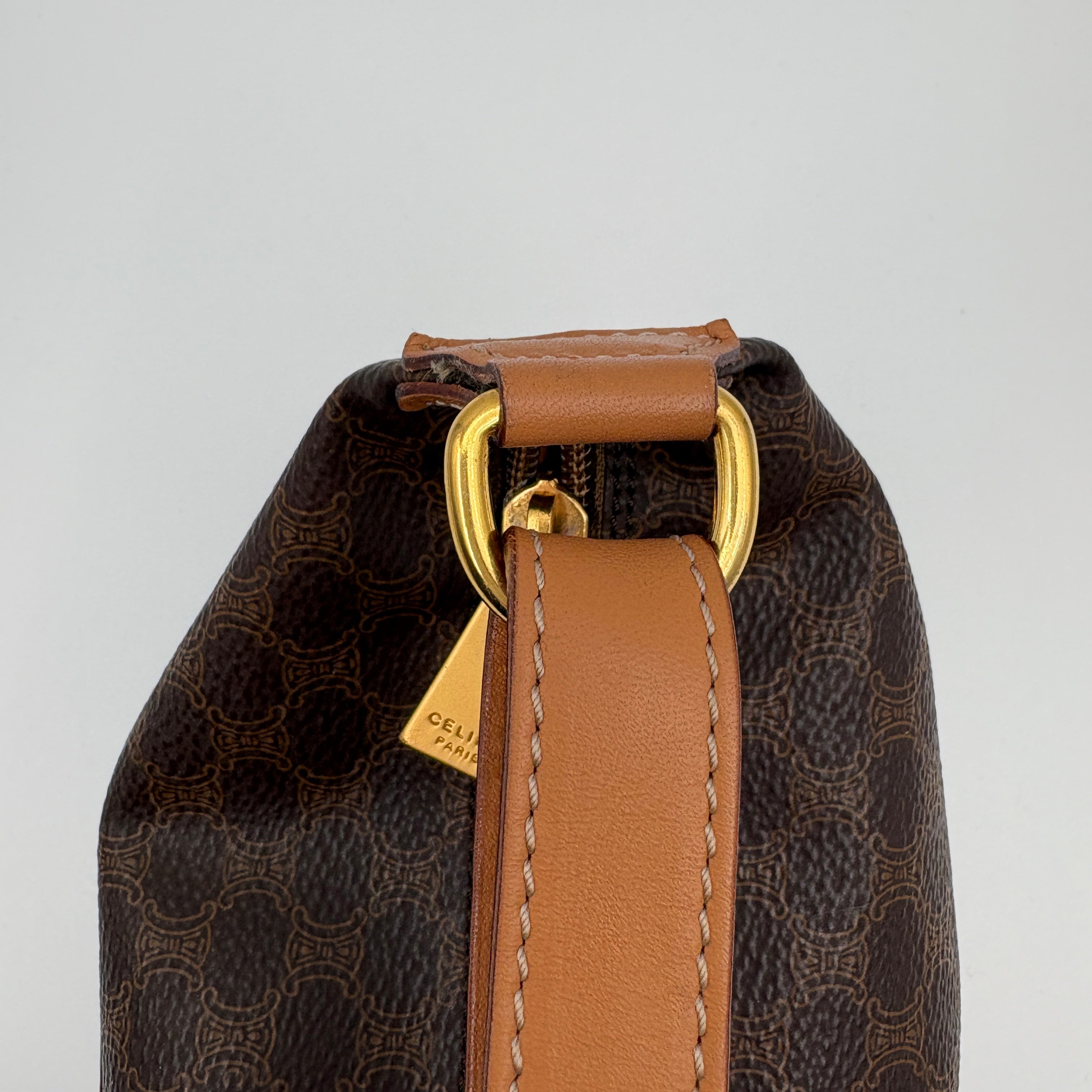 Celine Pochette brown Macadam