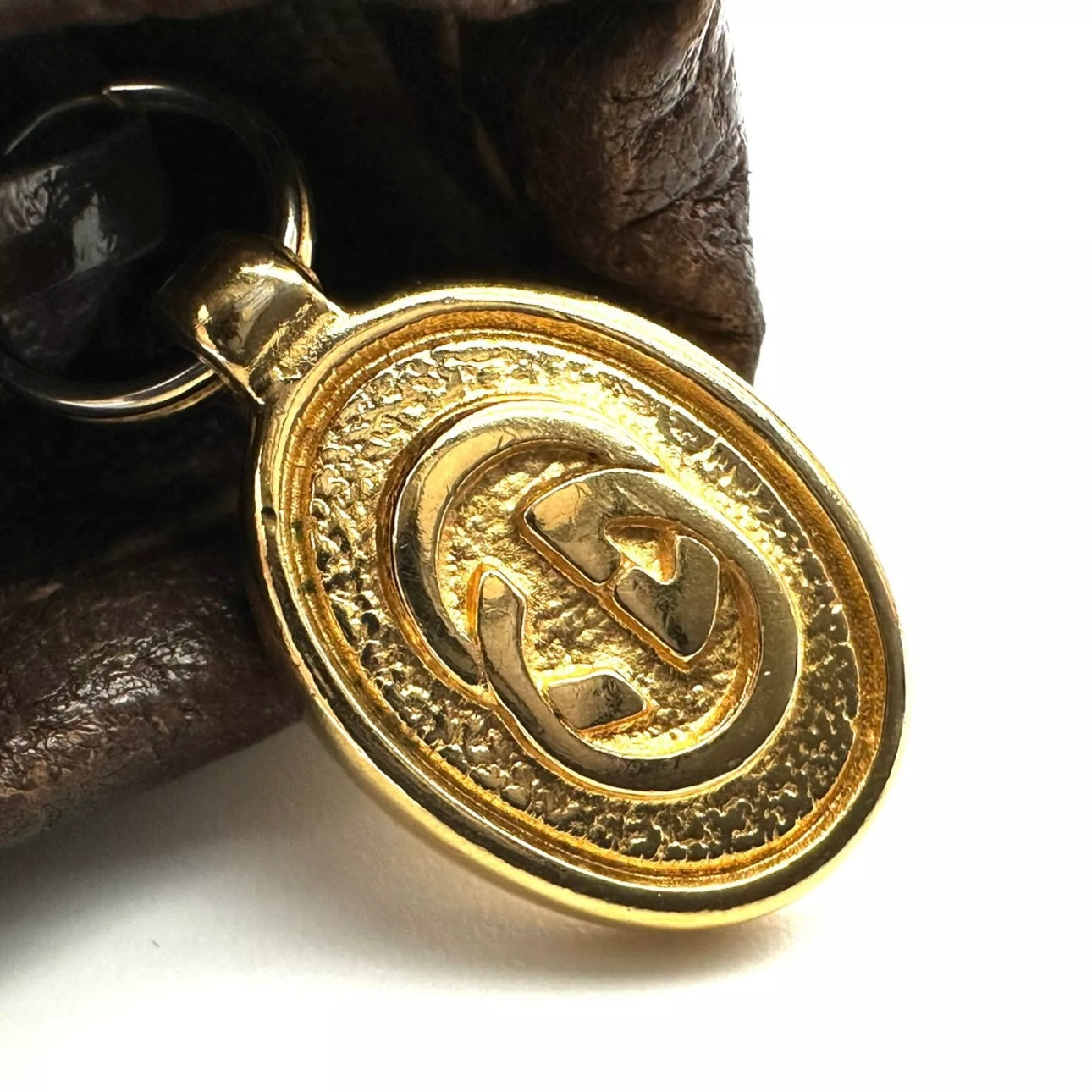 Shoulder Tote Hand Bag Brown PVC Leather