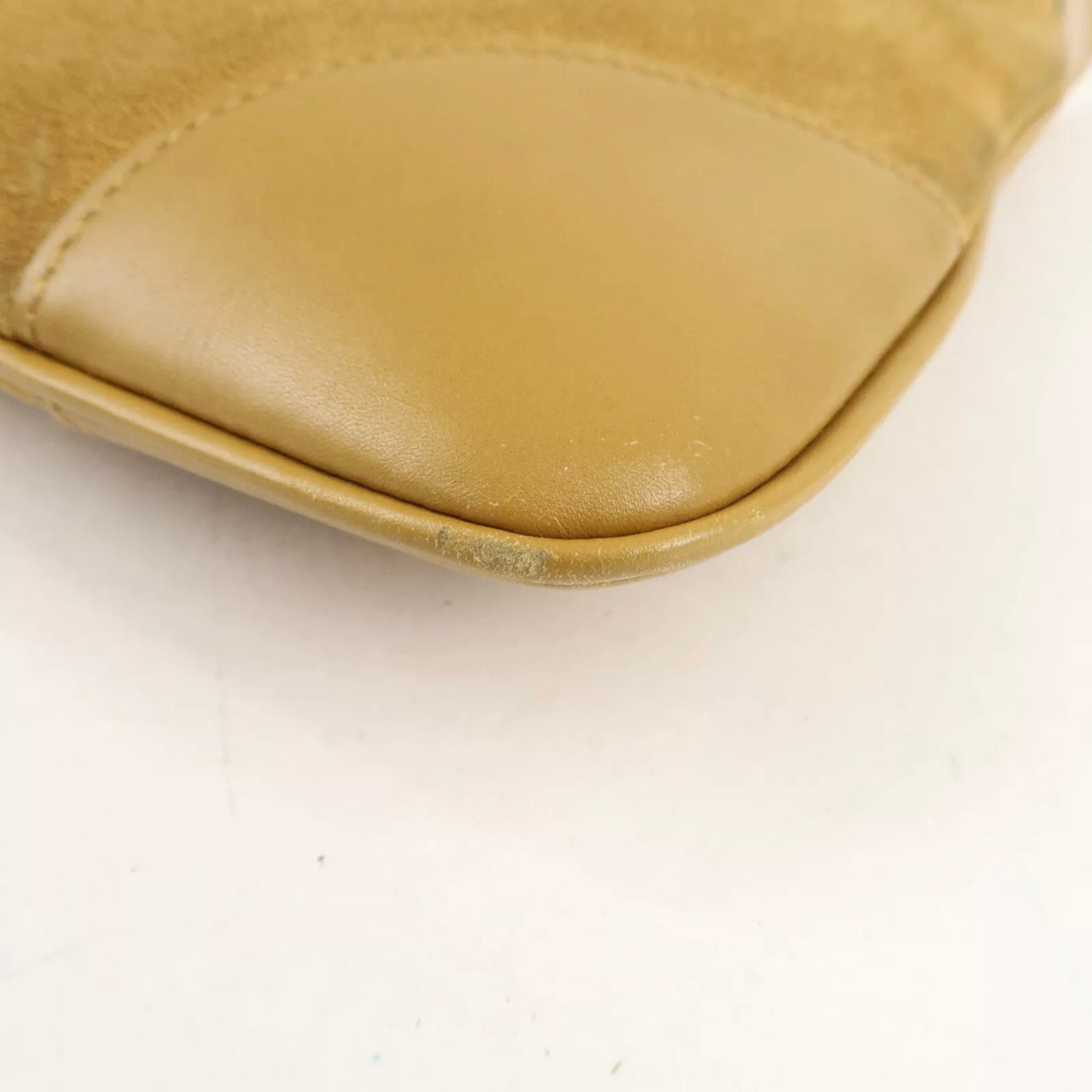 GUCCI Bamboo Suede Leather Shoulder Bag