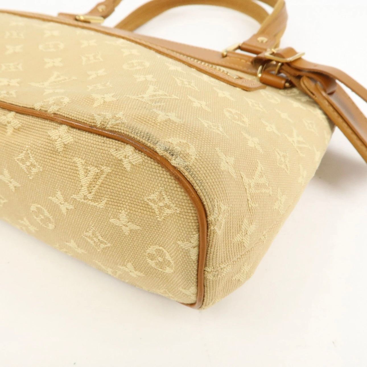 Louis Vuitton Monogram Mini Lucille PM Hand Bag Beige