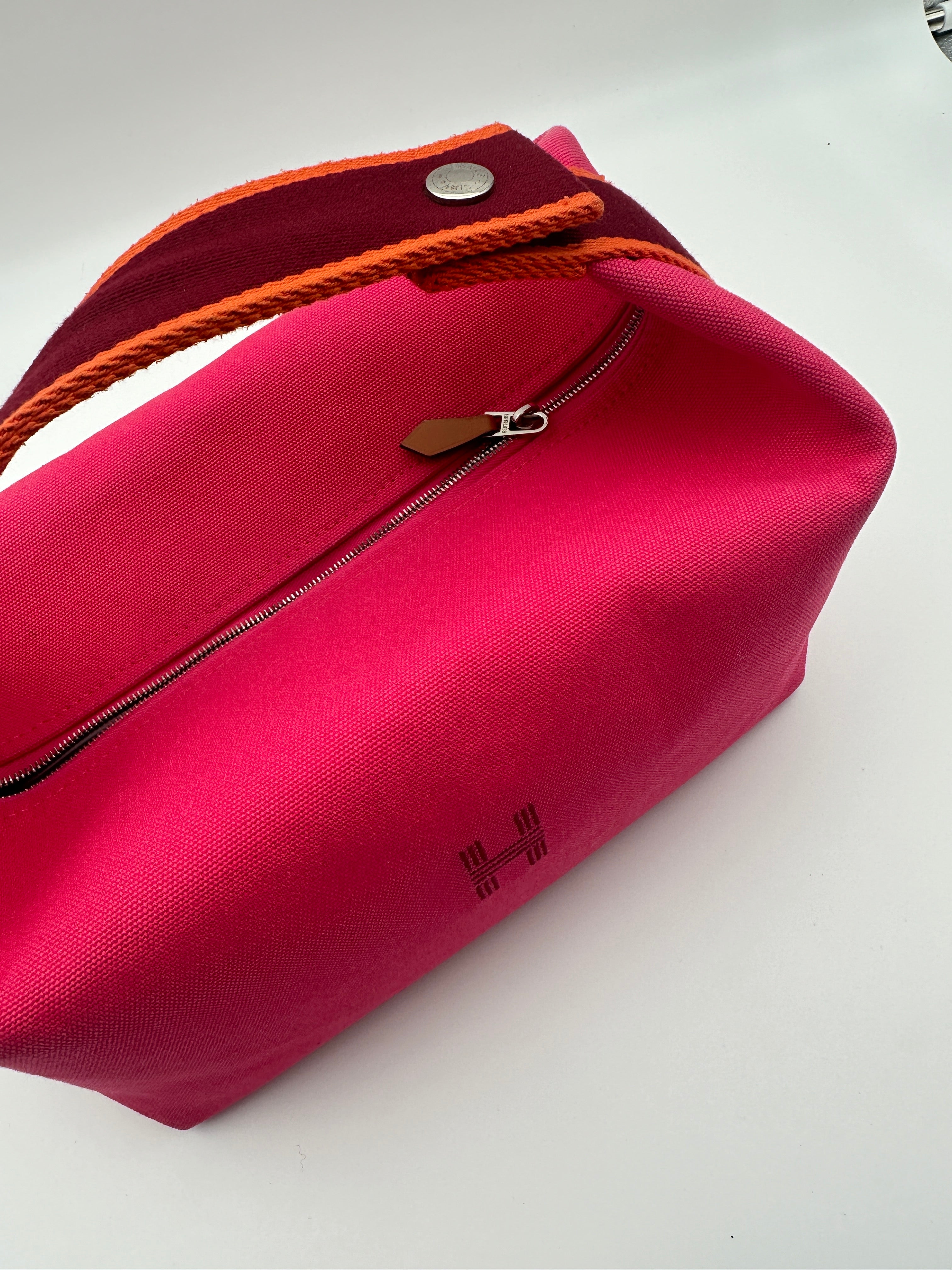 Bride a Brac Case Handbag Canvas Pink Magenta