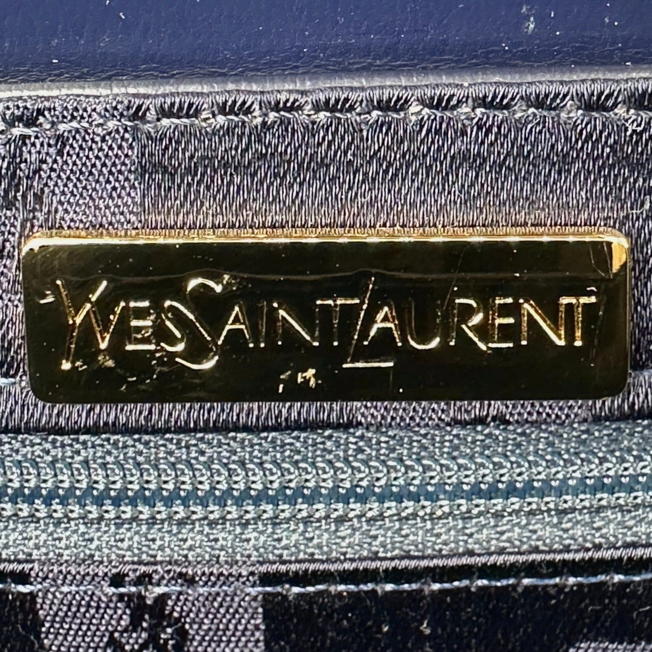 Saint Laurent Yves Saint Laurent Top Handle Bag - Navy, Leather
