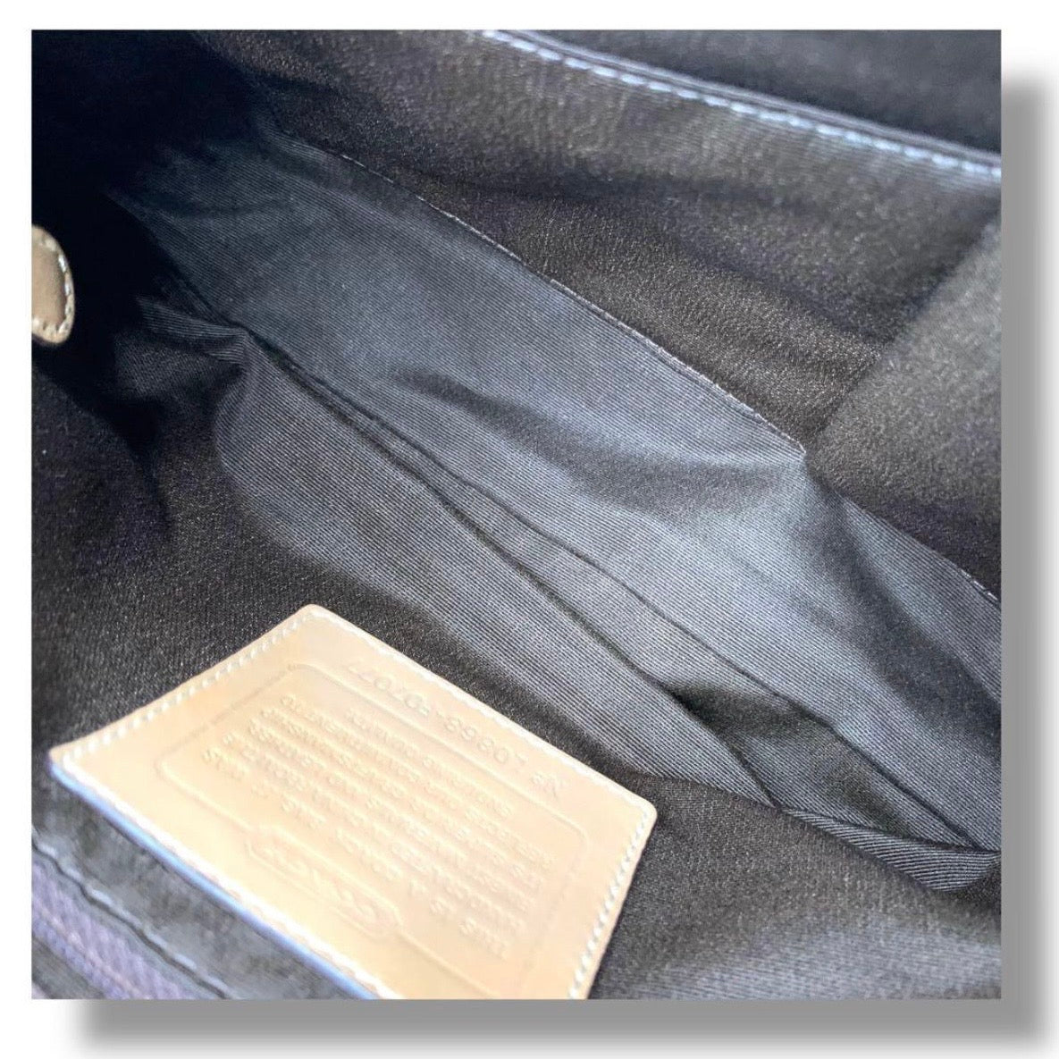 Coach Signature Brown Bag- Rare!