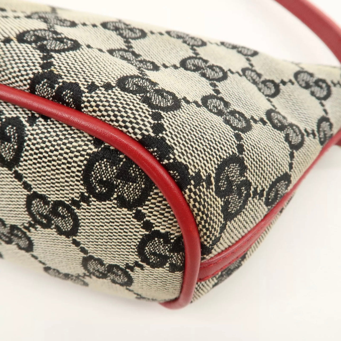 Boat Bag GG Canvas Leather Hand Bag Pouch