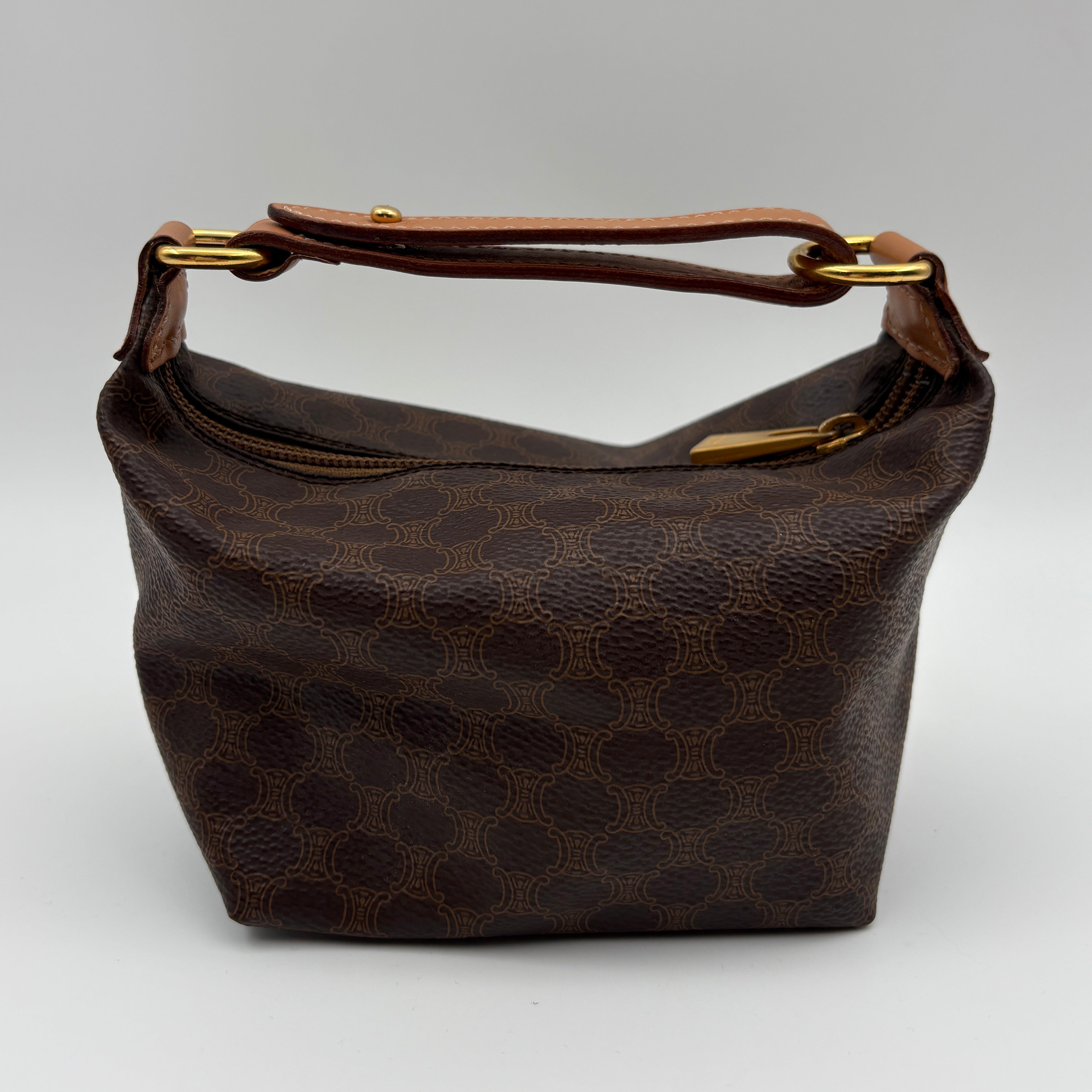 Celine Pochette brown Macadam