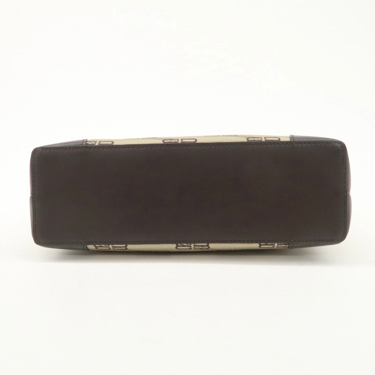 BALENCIAGA Leather Canvas Shoulder Bag