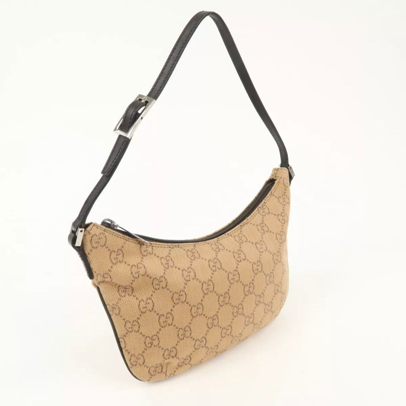 GG Denim Leather Shoulder Bag