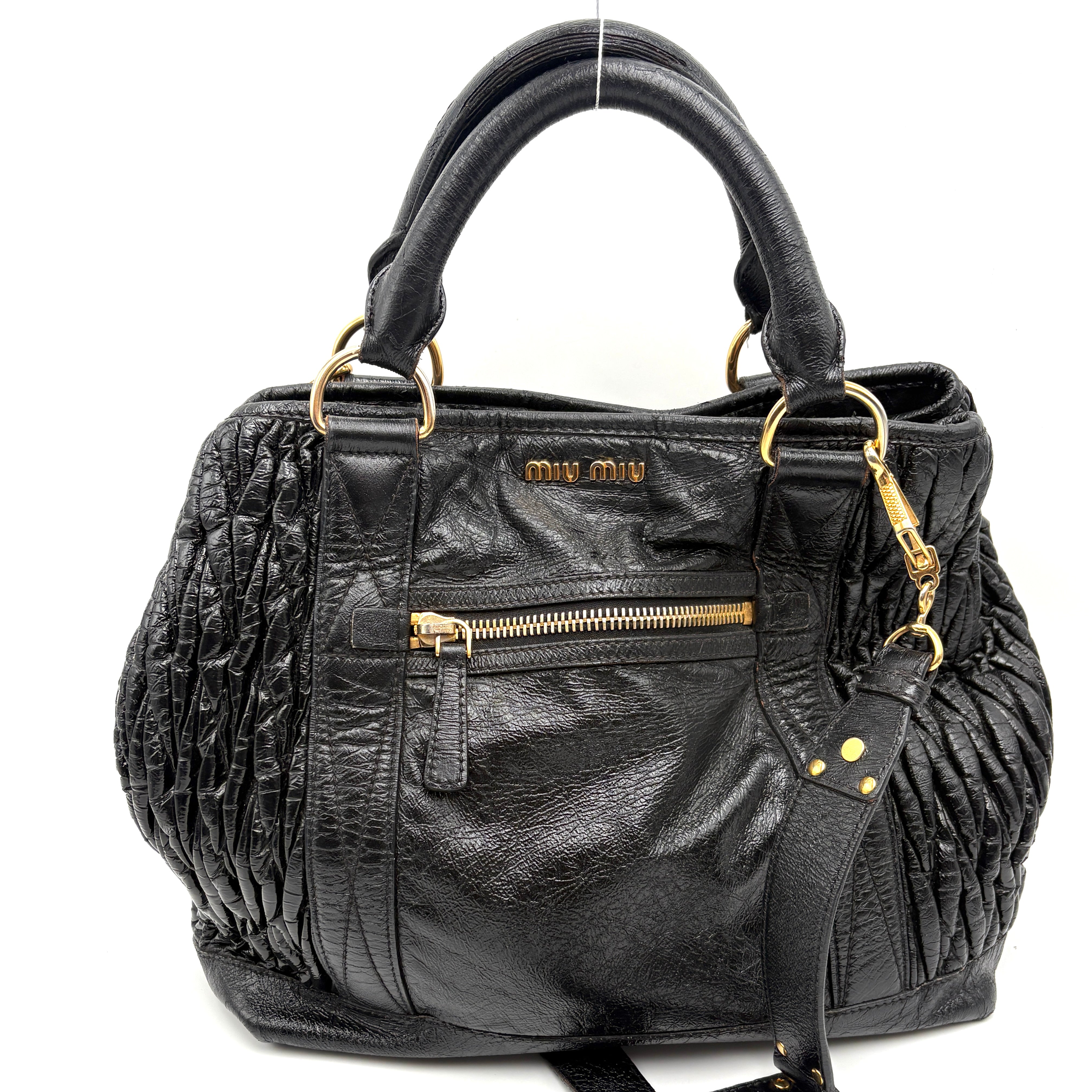 Miu Miu Leather Hand & Crossbody bag