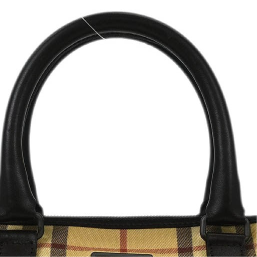 Burberry Check Handbag - Beige, PVC