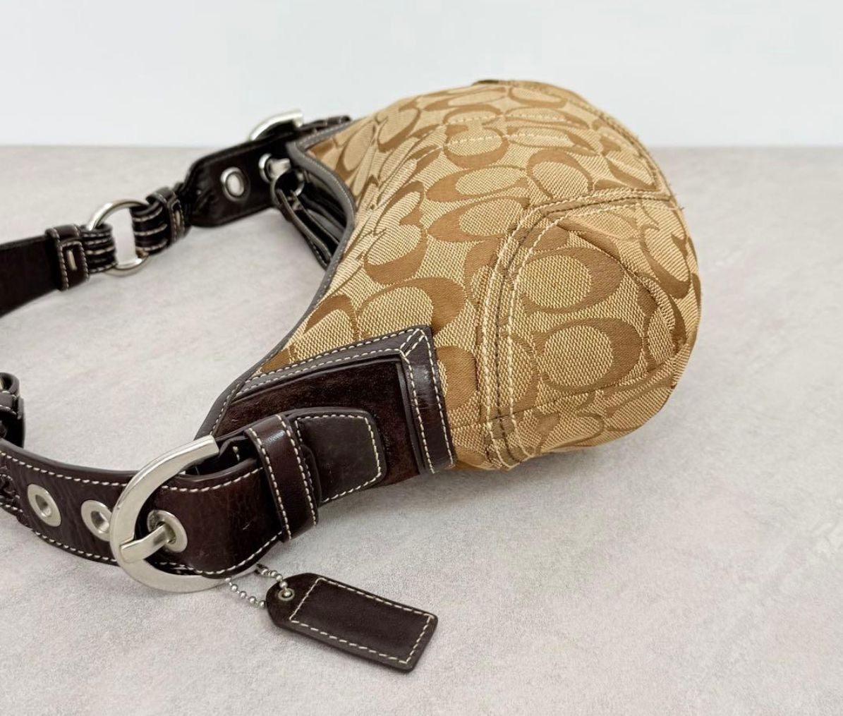 Coach Signature Brown Bag- Rare!