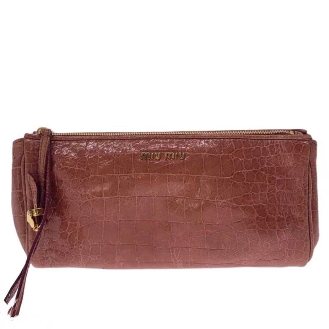 Miu Miu Croco Clutch