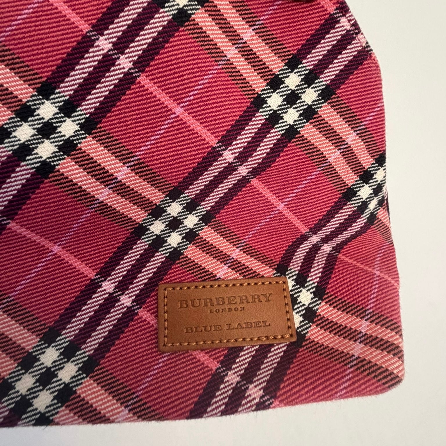 Burberry plaid nove shoulder bag