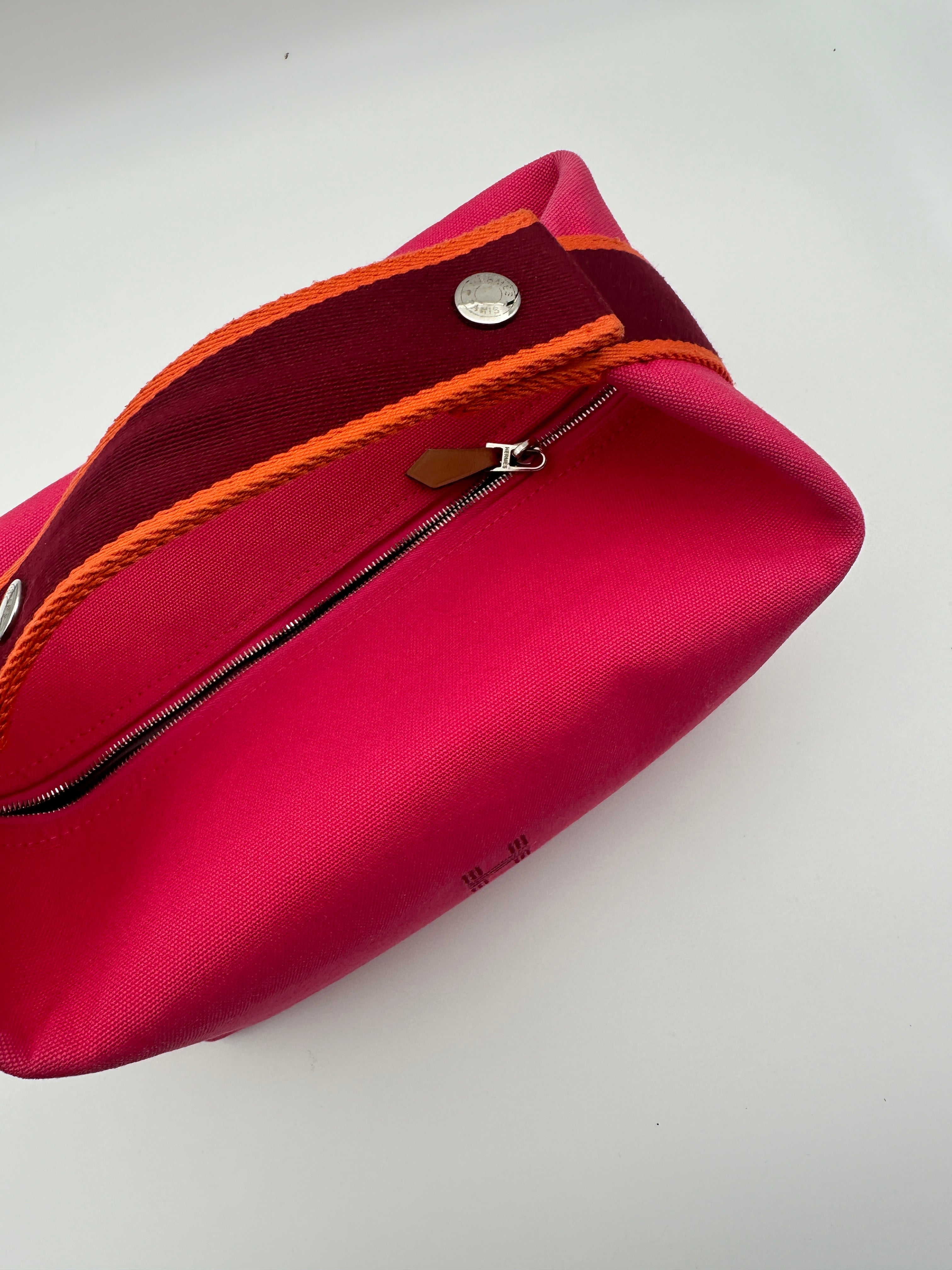 Bride a Brac Case Handbag Canvas Pink Magenta