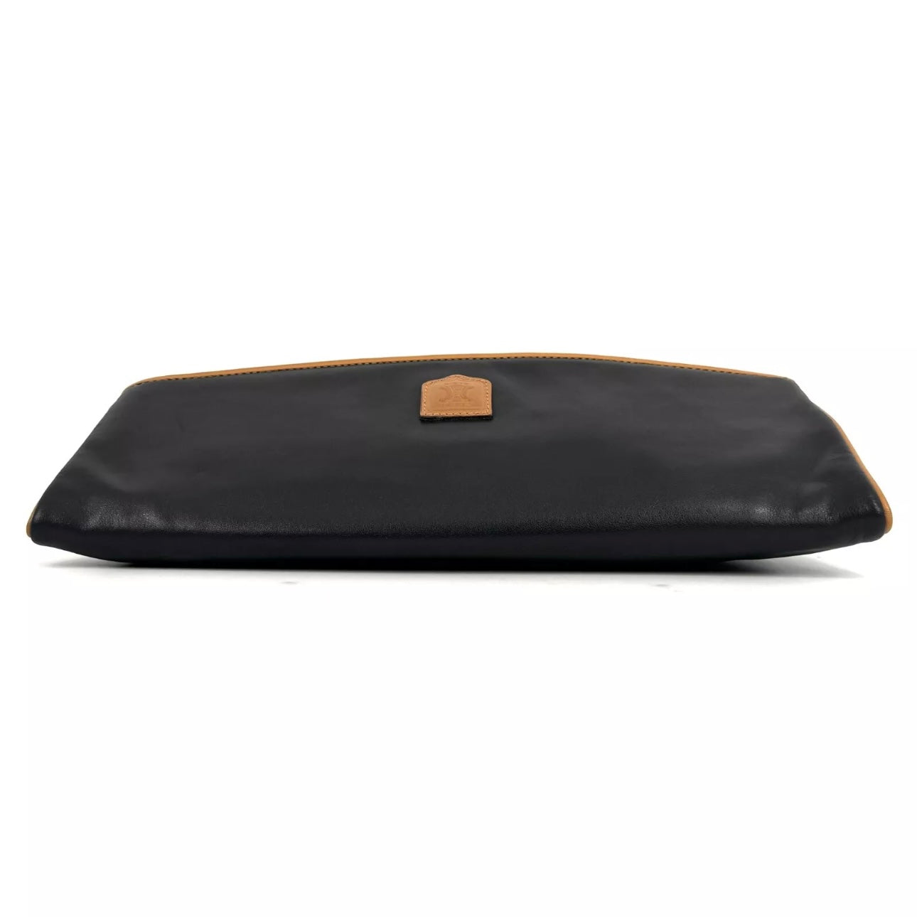 CELINE Triomphe Clutch - Black, Leather