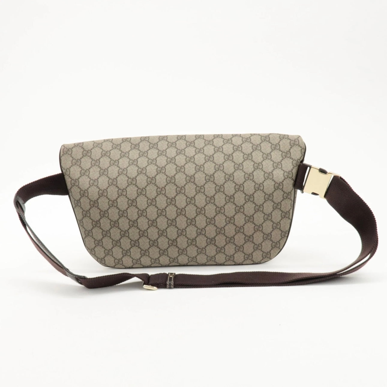 GUCCI GG Supreme Leather Crossbody/ Belt Bag- Beige Brown