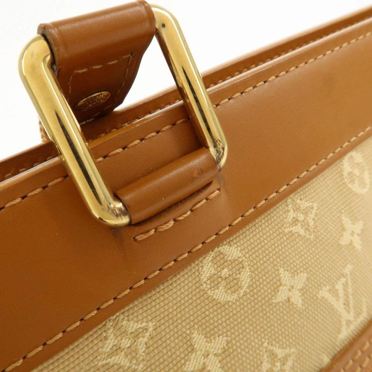 Louis Vuitton Monogram Mini Lucille PM Hand Bag Beige