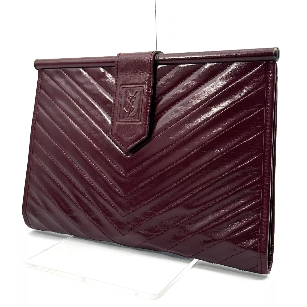 SAINT LAURENT Clutch Leather bag