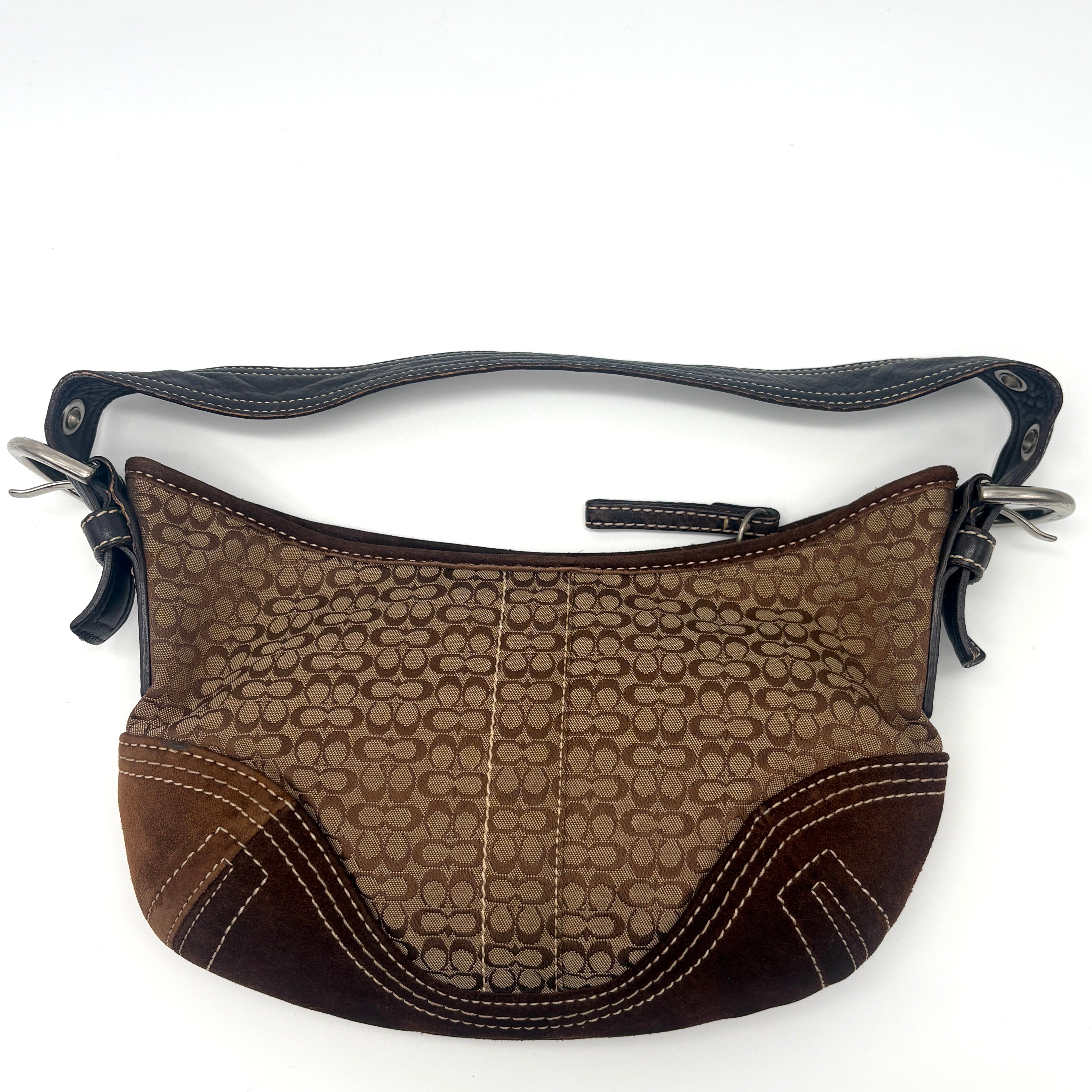 Coach Signature Suede Bag