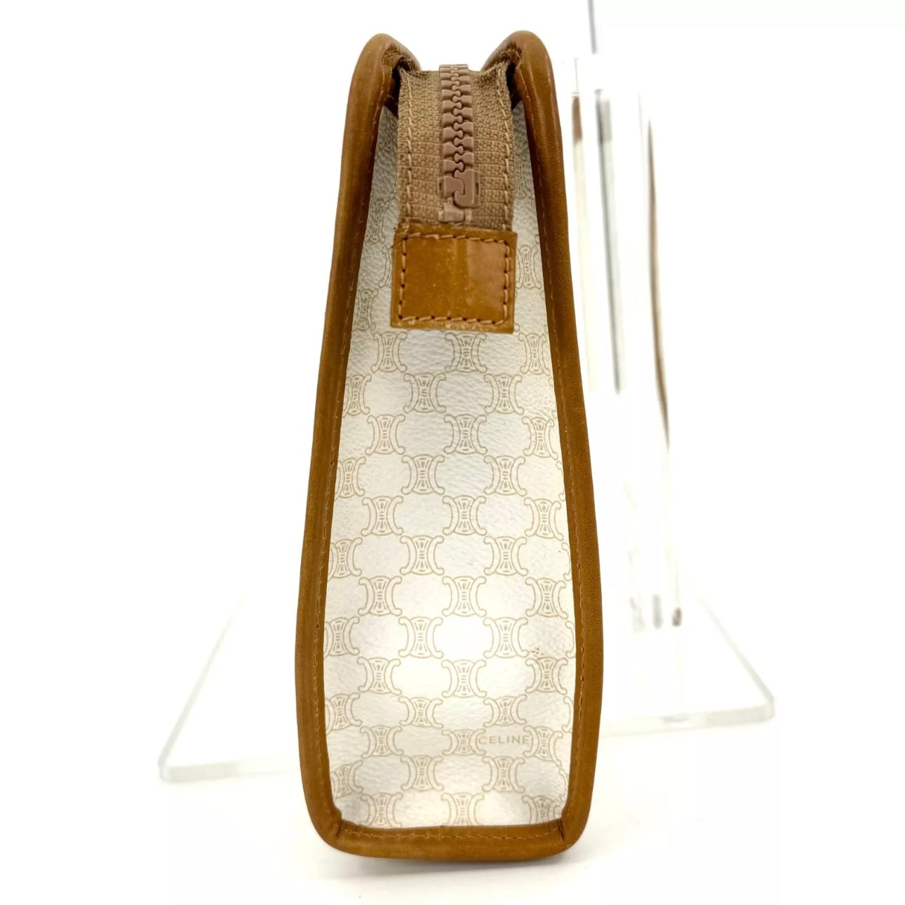 CELINE Macadam Clutch Bag Ivory