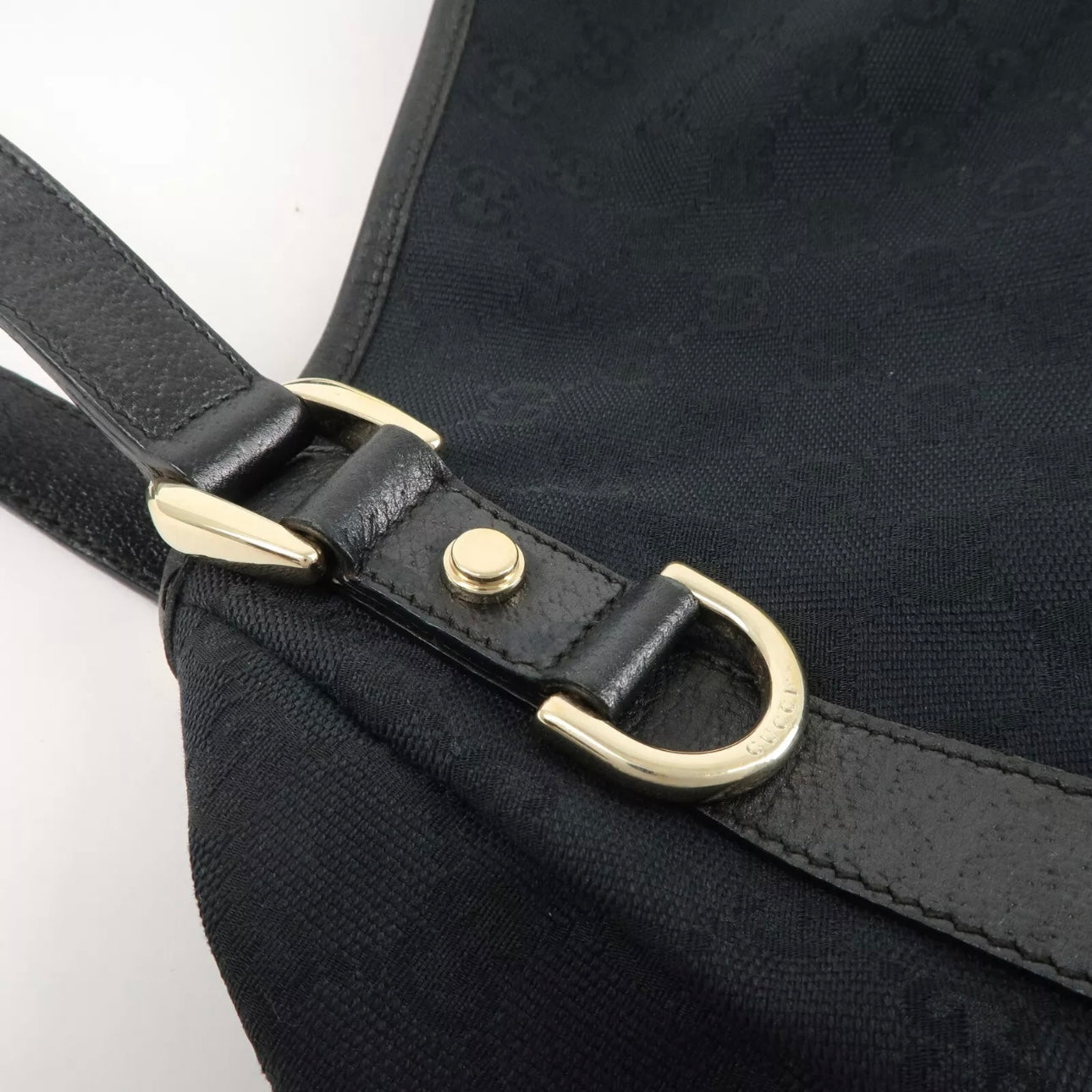 Abbey GG Canvas Leather Tote Bag