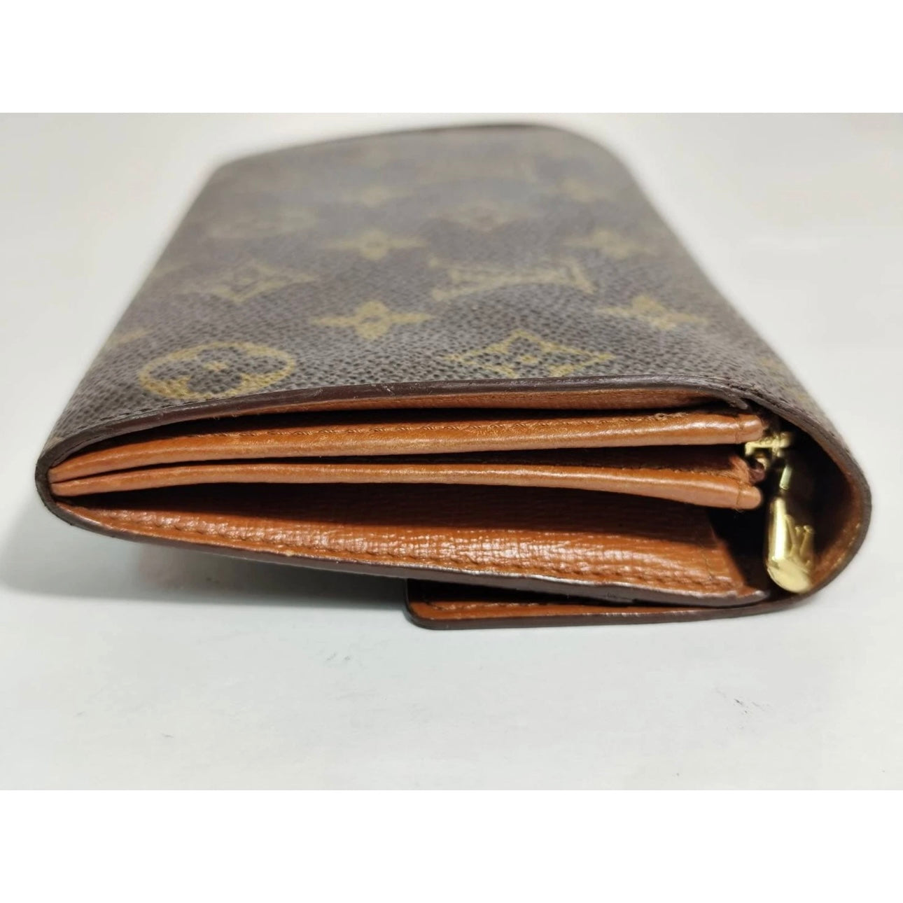 Louis Vuitton Monogram Pochette Porto Monnet Purse Leather Wallet