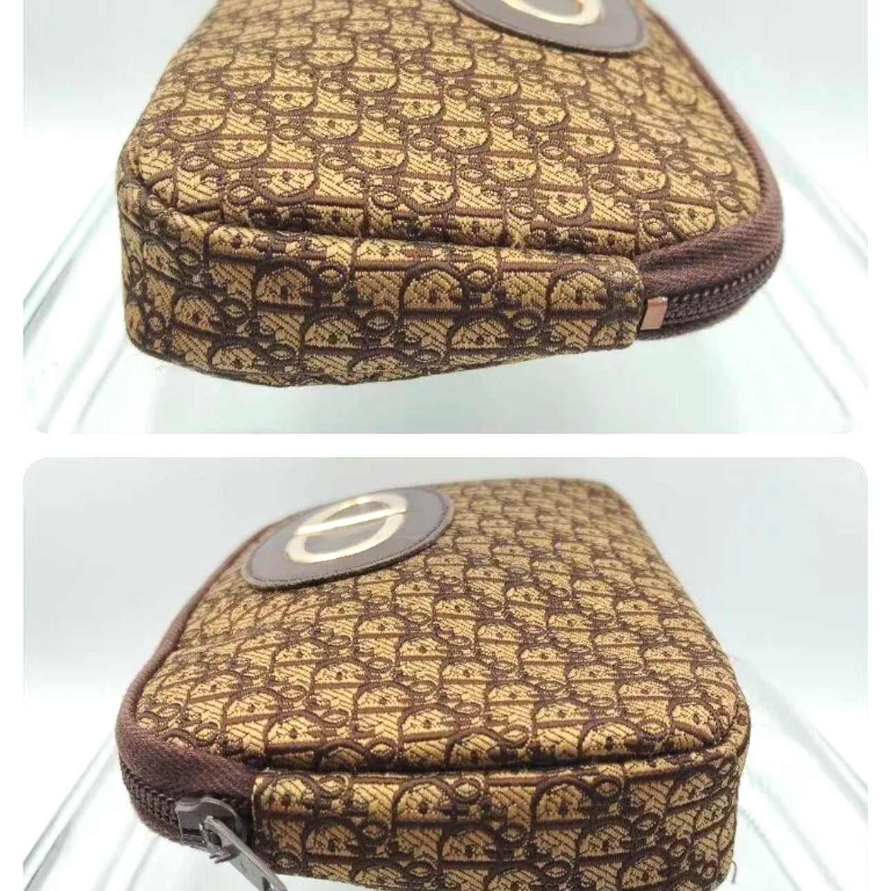 Christian Dior Trotter Pouch Brown