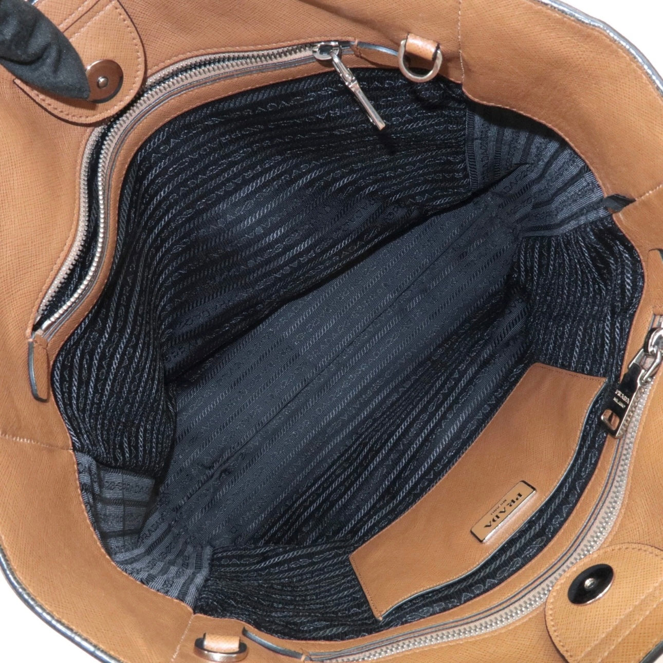 PRADA 2 way bag - Brown, Leather