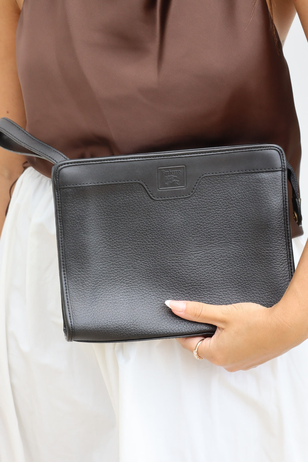 Burberry Vintage Leather Clutch