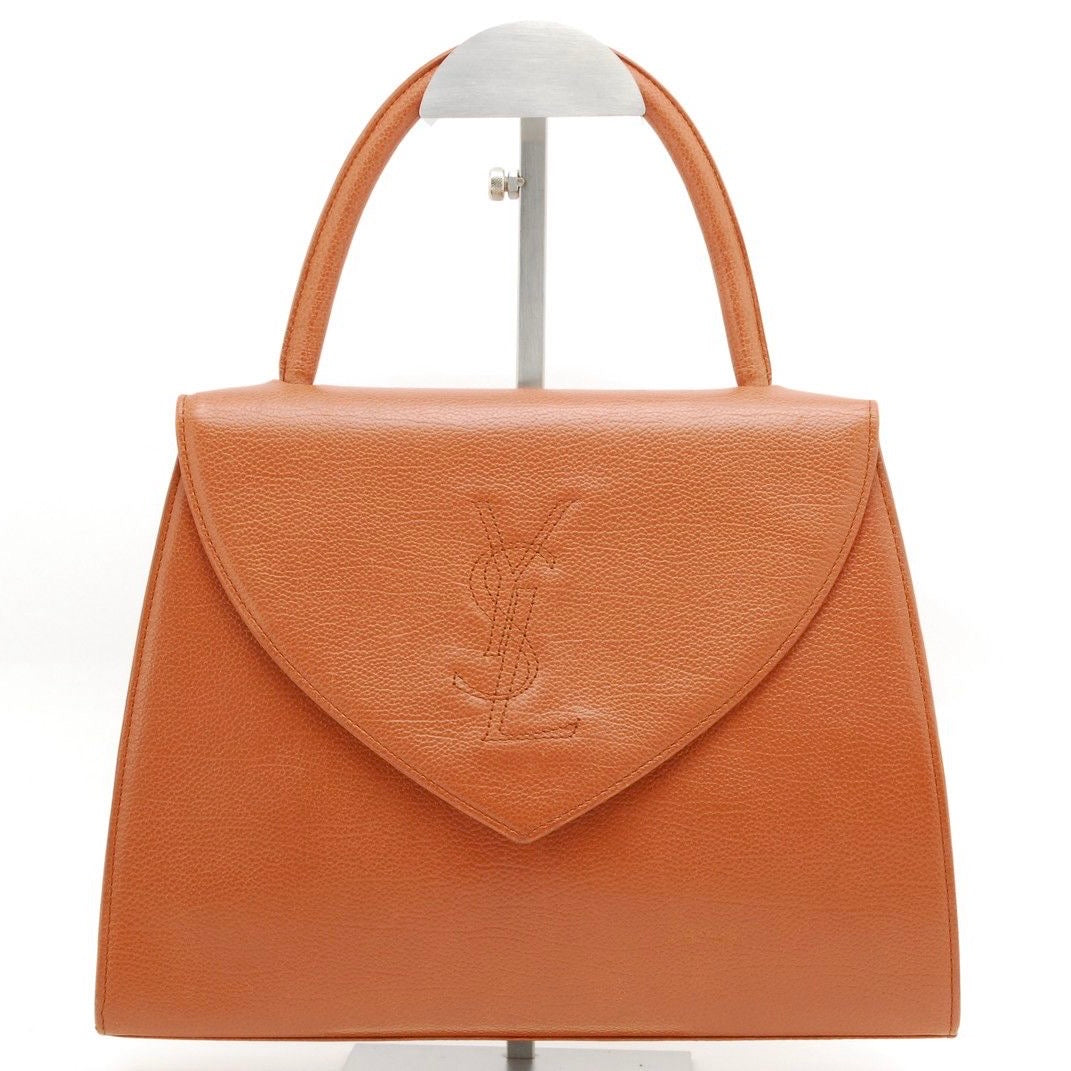 Saint Laurent Stitch Cassandra Handbag - Brown, Leather