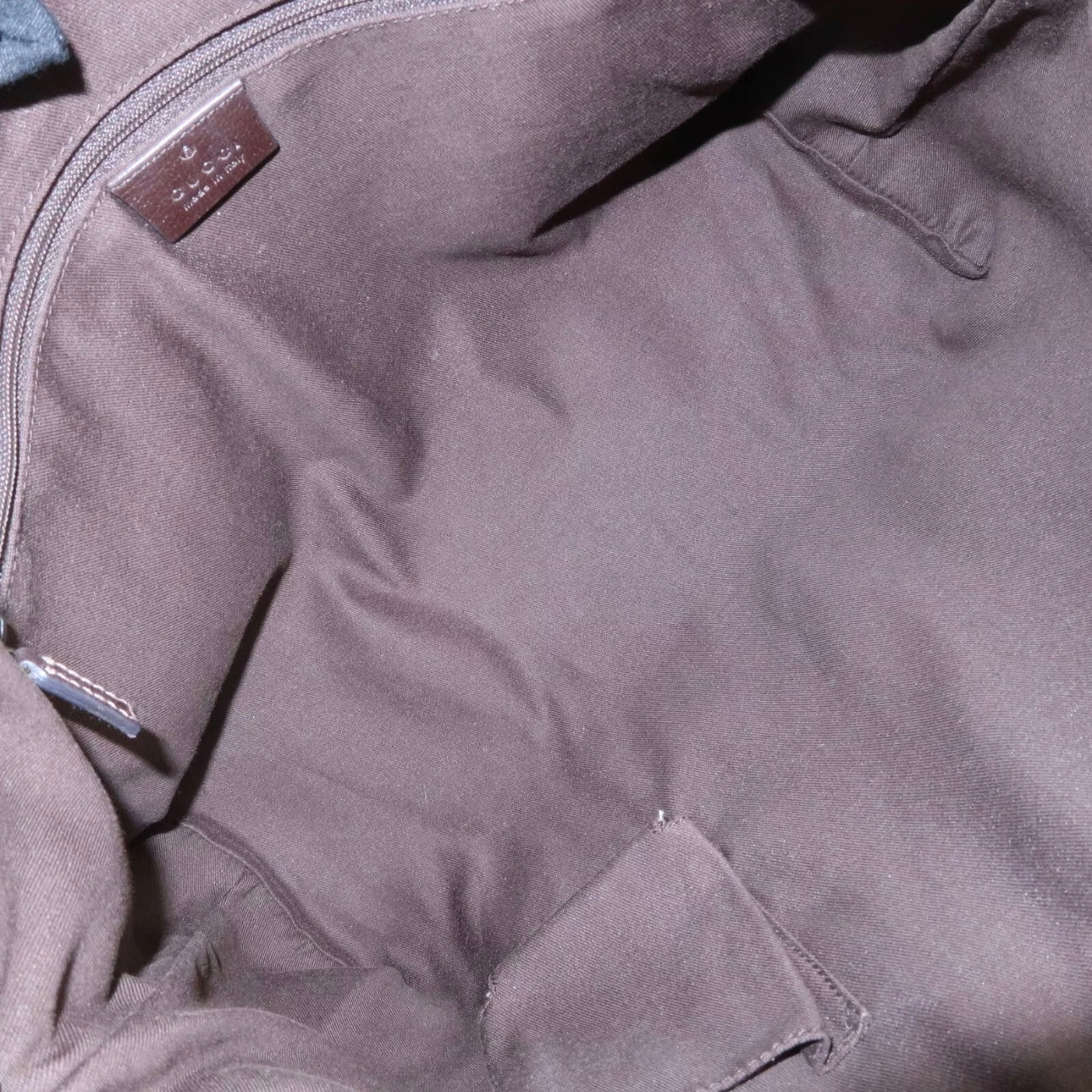 Gucci Abbey GG Canvas Leather Tote Bag