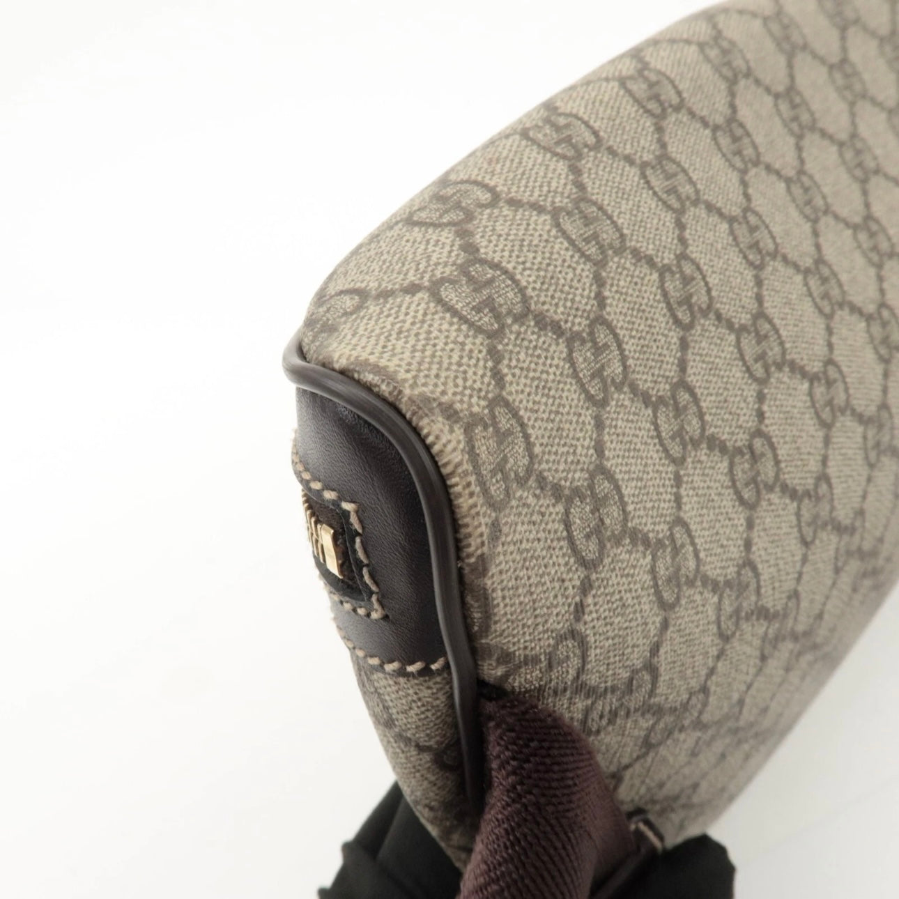 GUCCI GG Supreme Leather Crossbody/ Belt Bag- Beige Brown