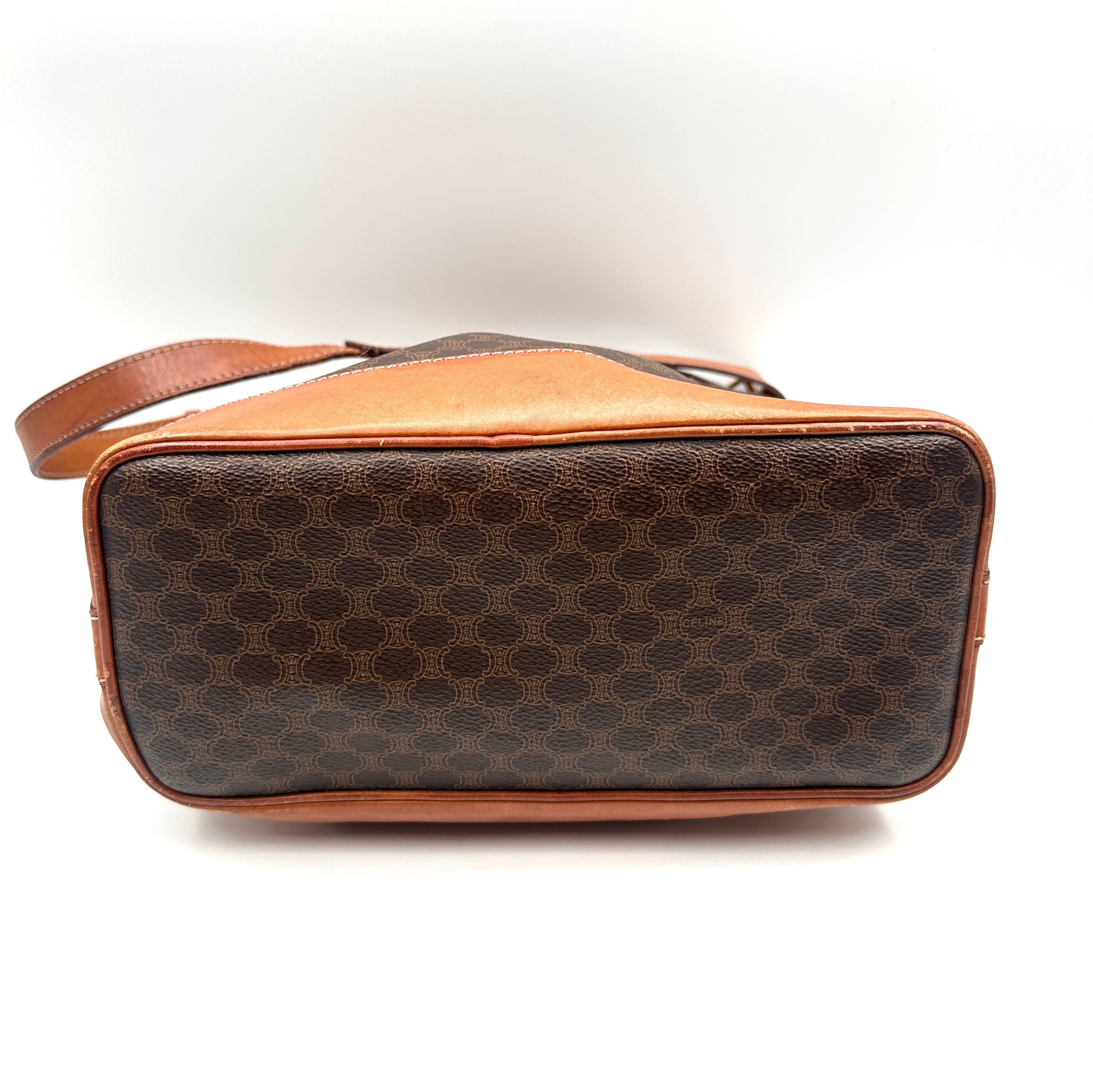 Macadam Bucket Shoulder Bag with wallet
