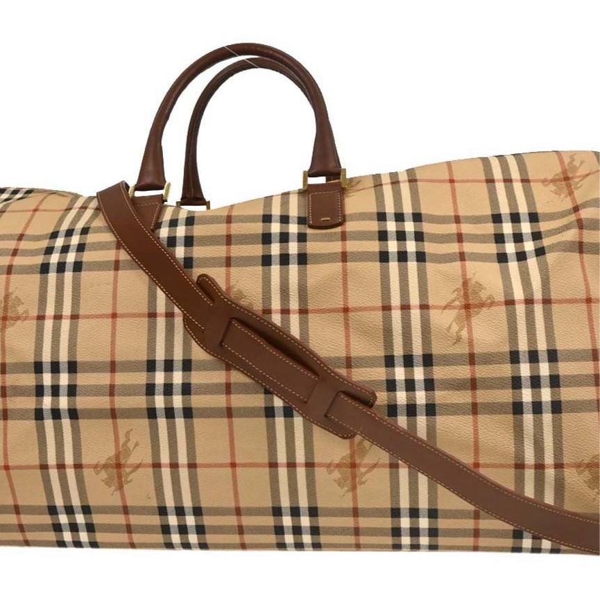 Burberry House Check Duffle 2way Handbag - Beige, PVC