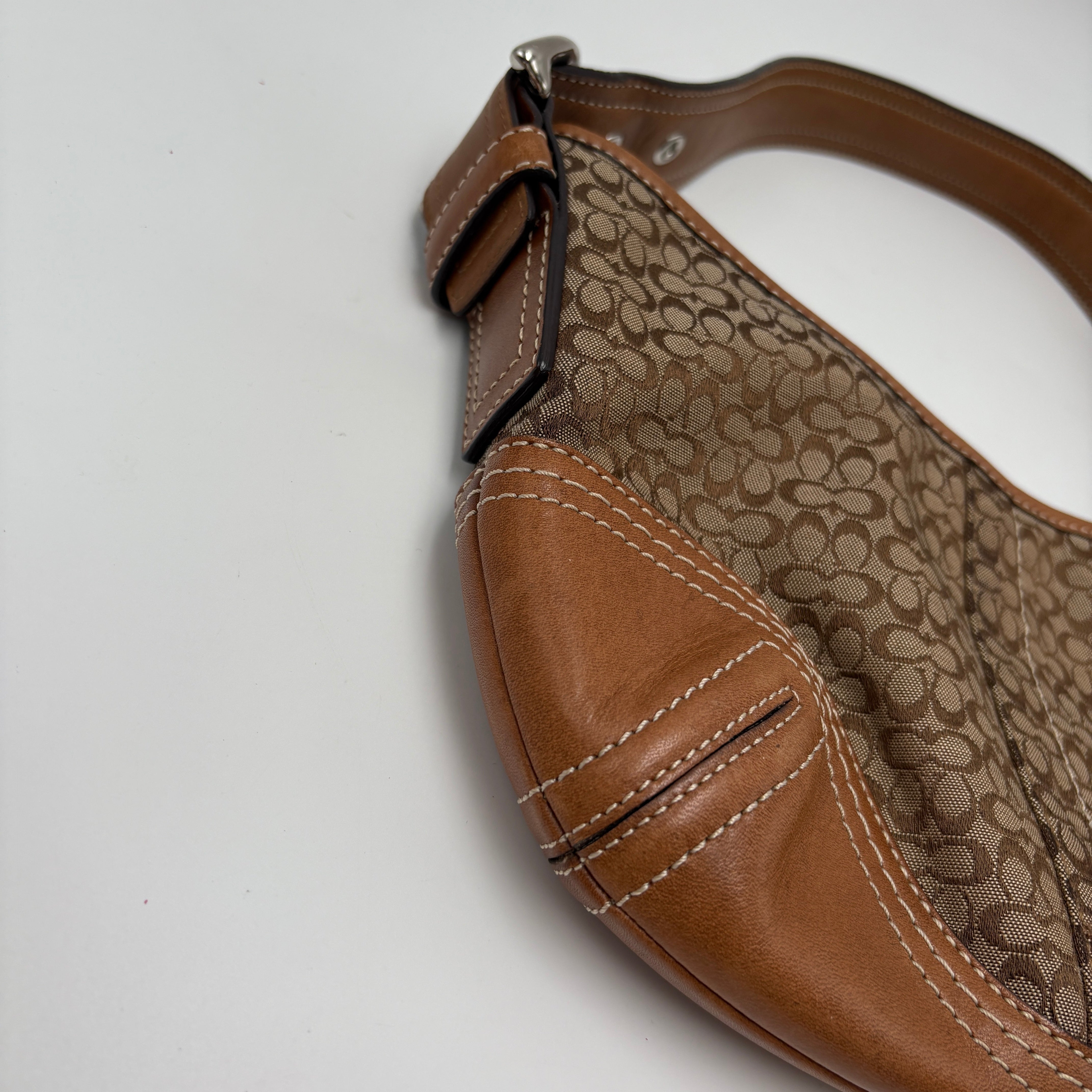 Coach signature shoulder bag