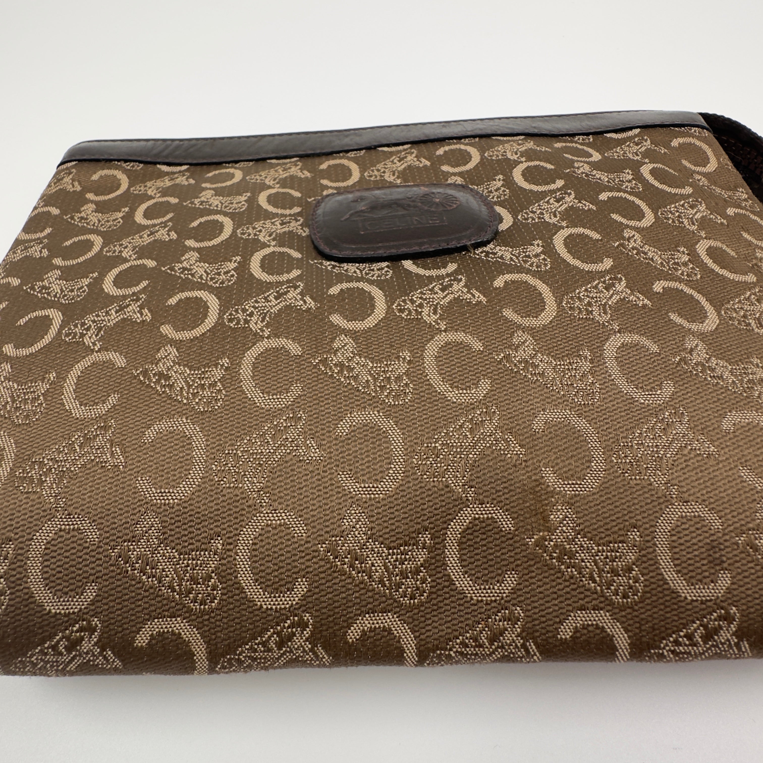 C Macadam Canvas Clutch Bag