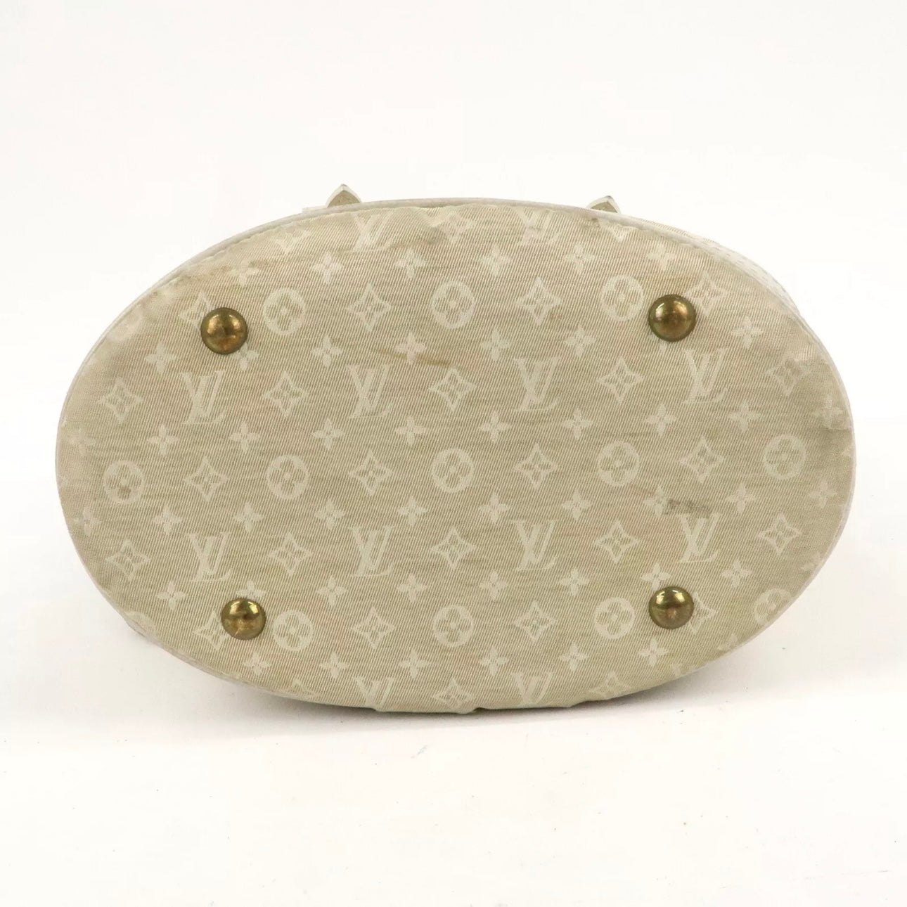 Louis Vuitton Monogram Mini Lin Bucket PM Hand Bag