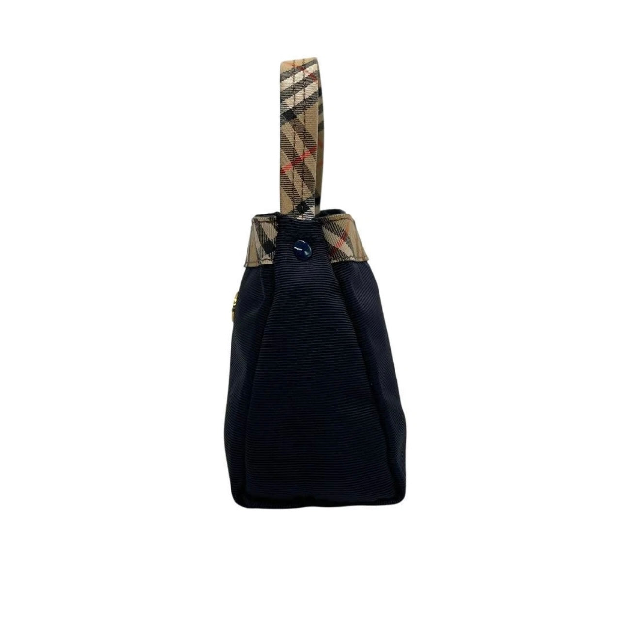 Burberry Mini Handbag- Canvas Nova Check Navy