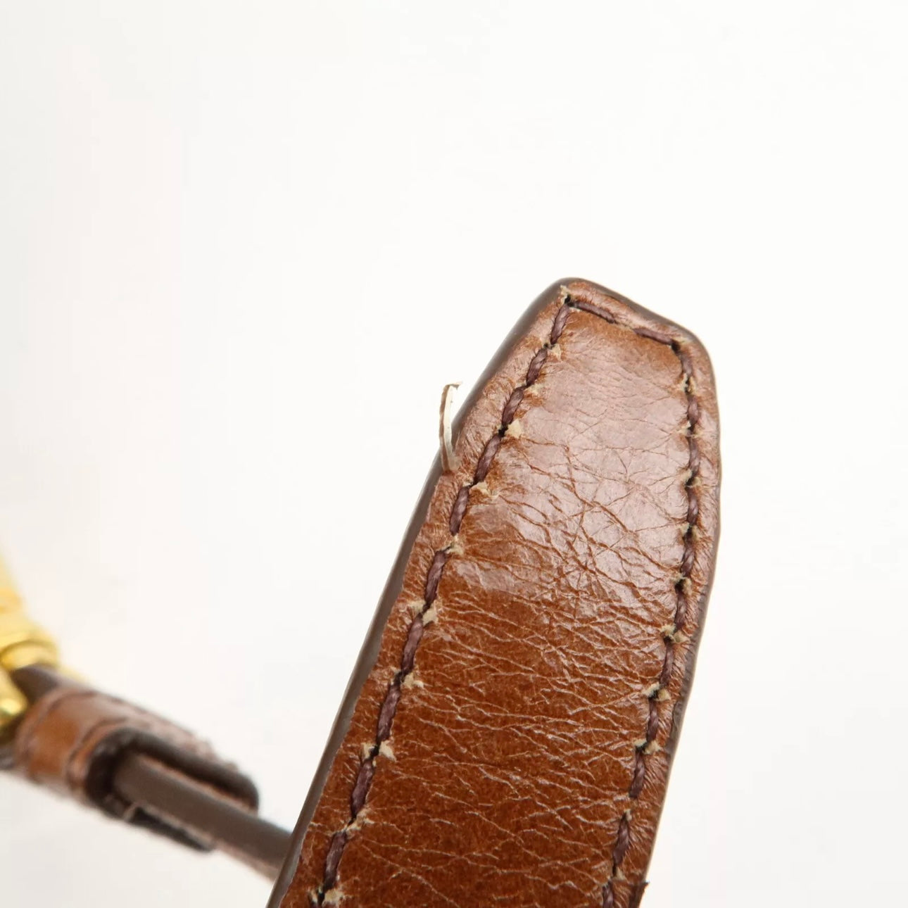 PRADA Leather Shoulder & Hand Bag Brown