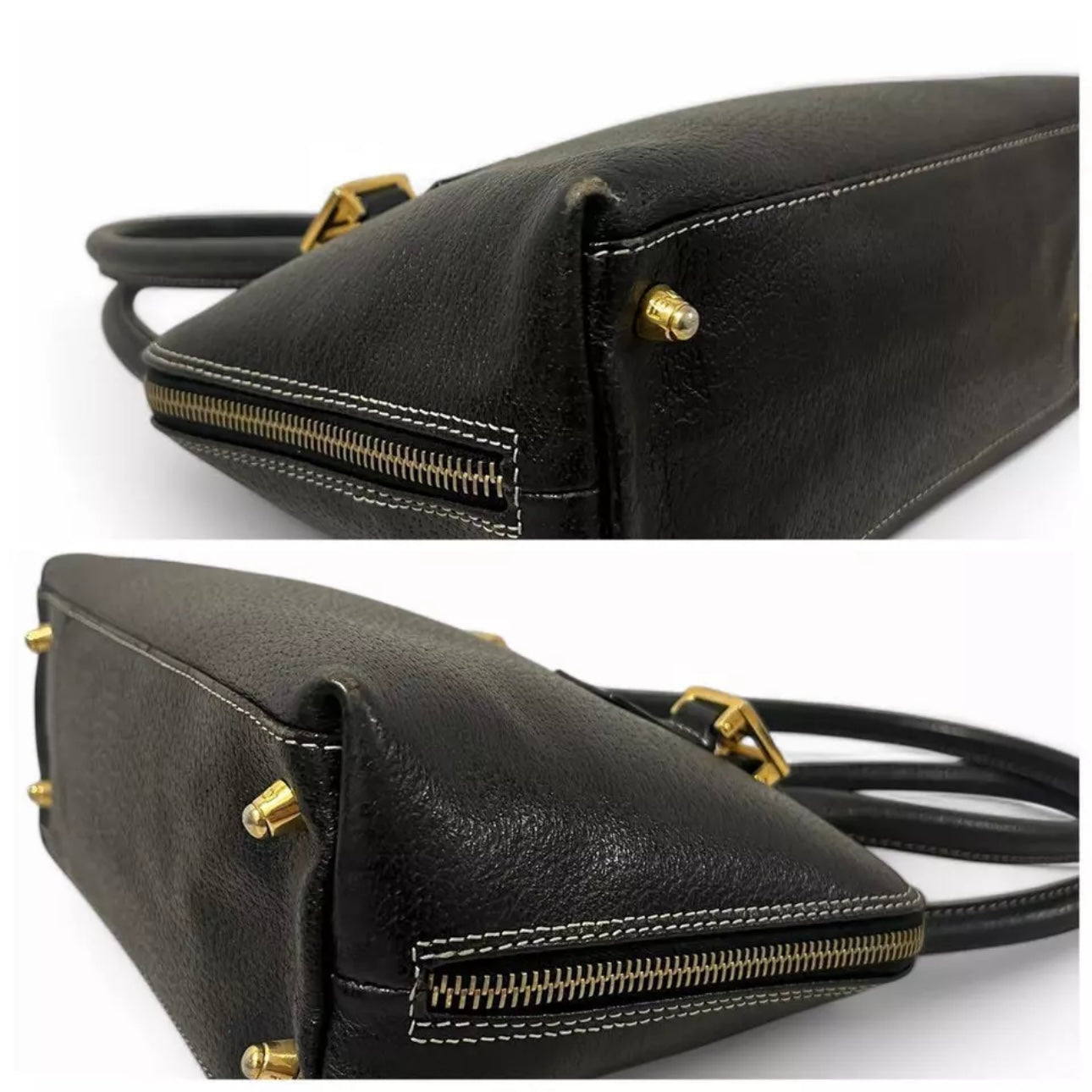 FENDI FF Mini Shoulder Bag Black Leather