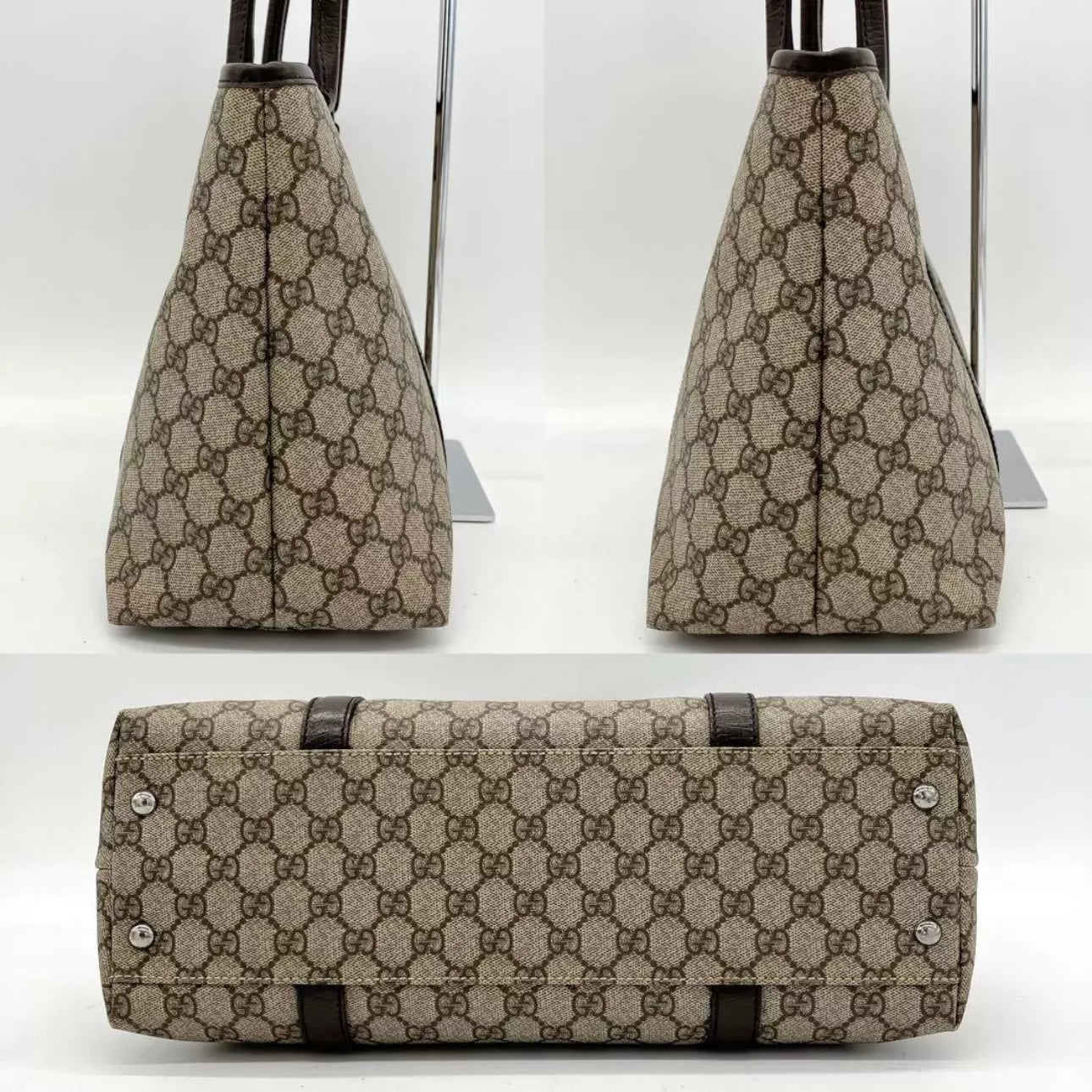 Tote bag GG Supreme PVC Brown