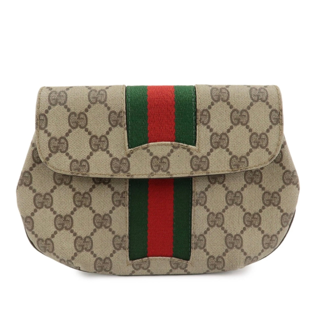 GUCCI GG Supreme Cosmetic Pouch Clutch Bag