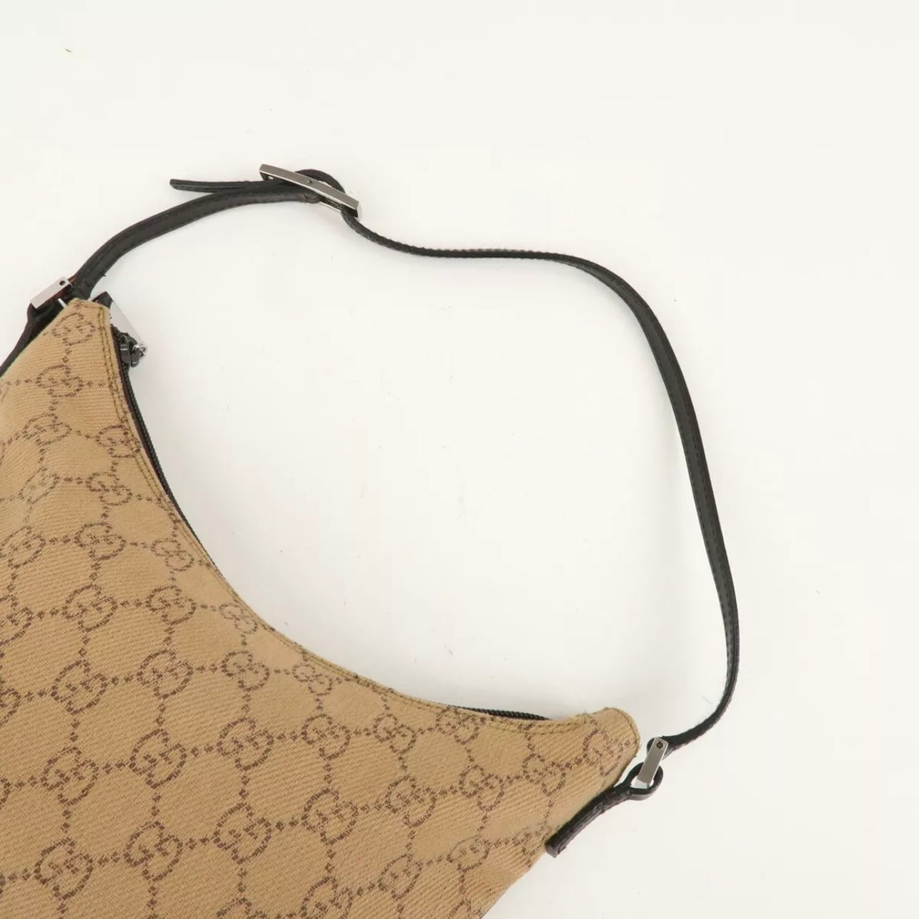 GG Denim Leather Shoulder Bag