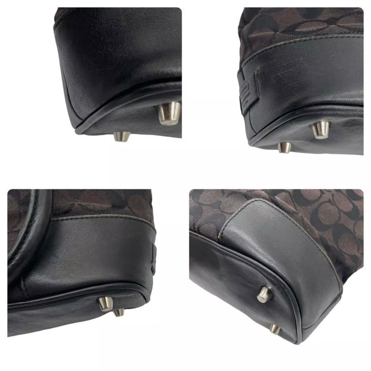 Tote bag Signature Canvas Black Canvas Leather