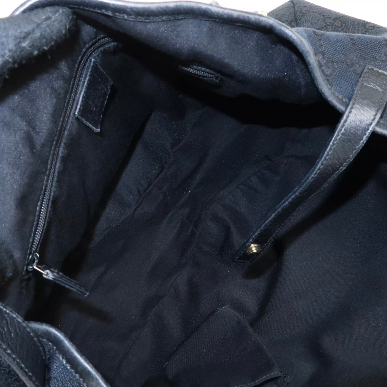 Abbey GG Canvas Leather Tote Bag