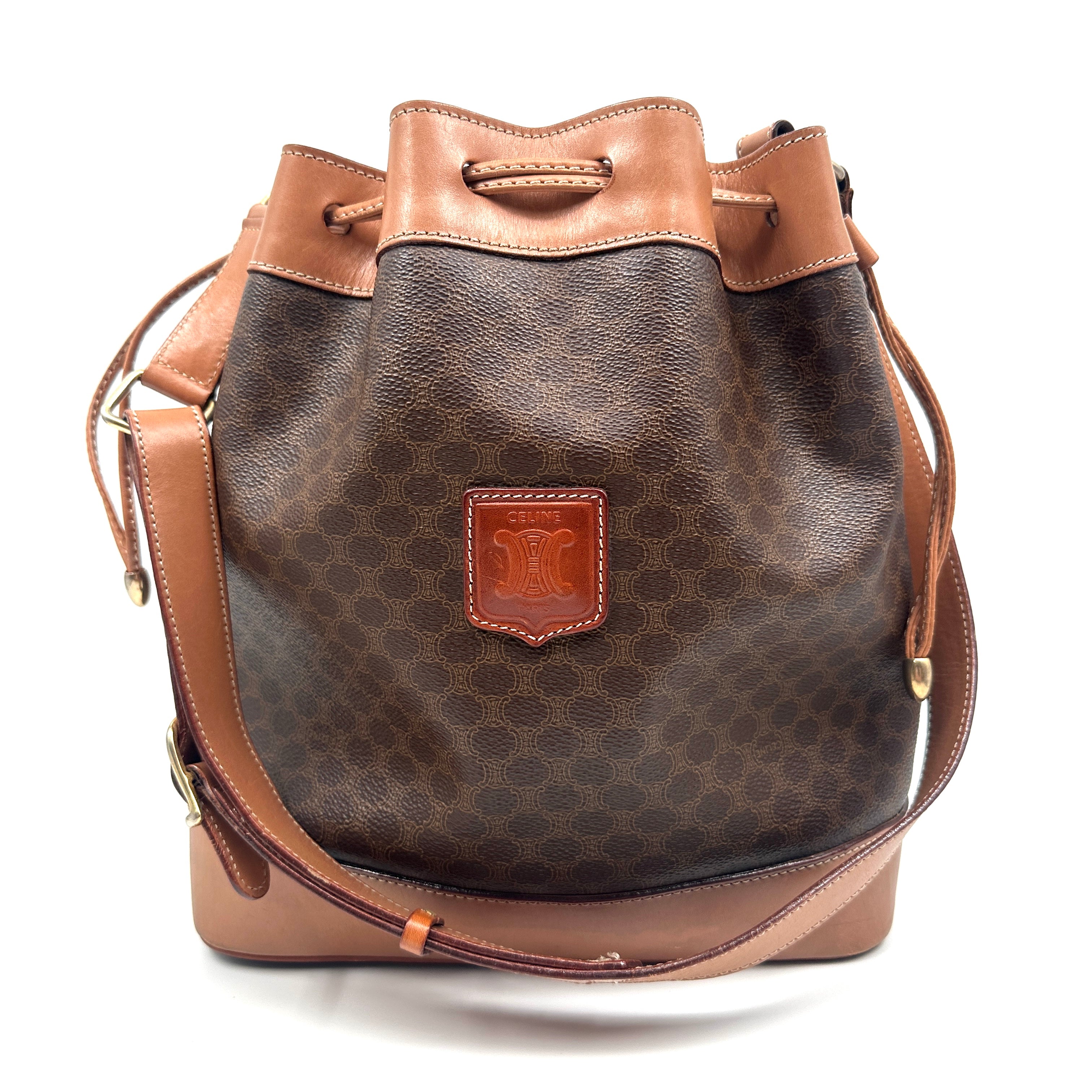 Shoulder Bag Macadam Leather Brown