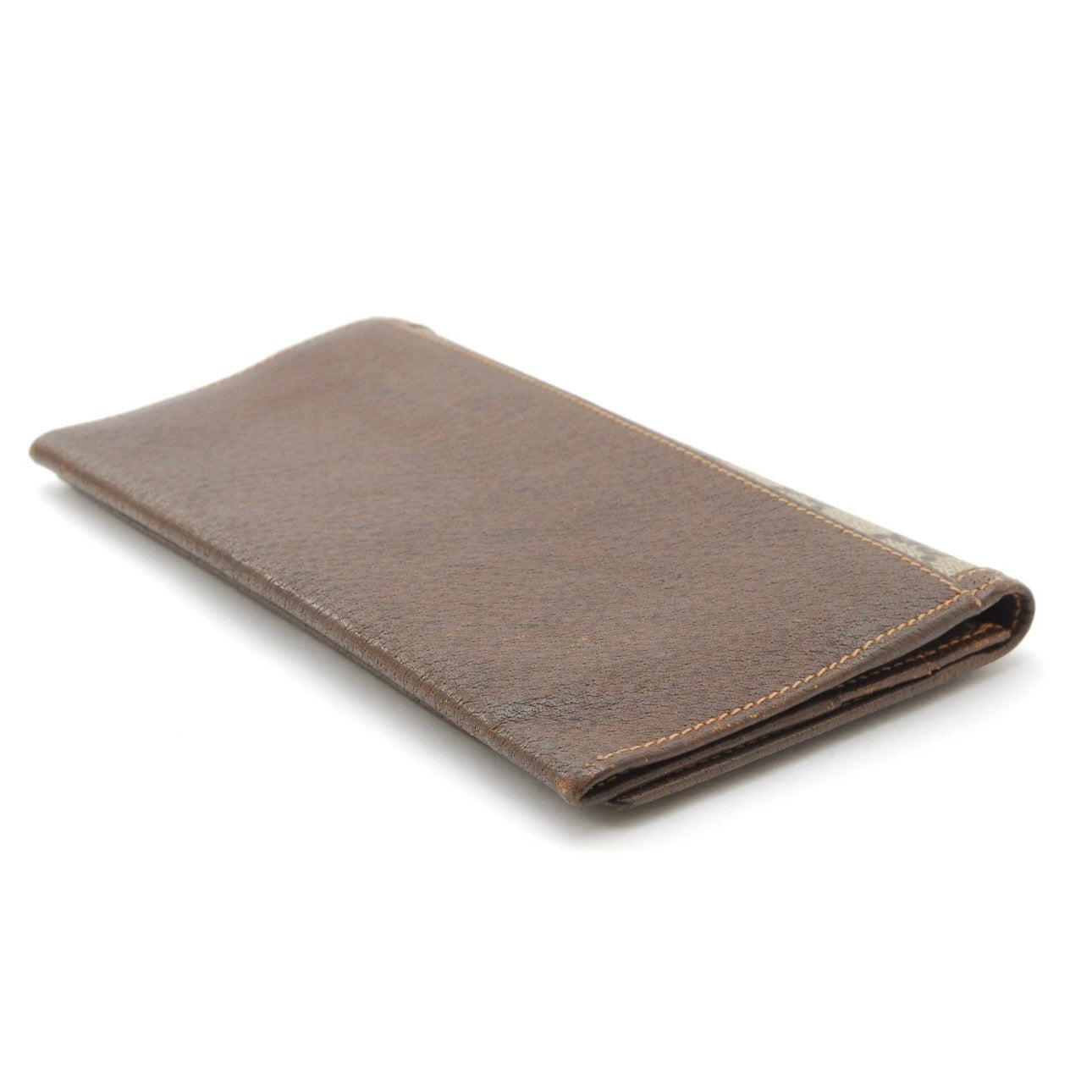 GUCCI Vintage GG Wallet Beige Brown