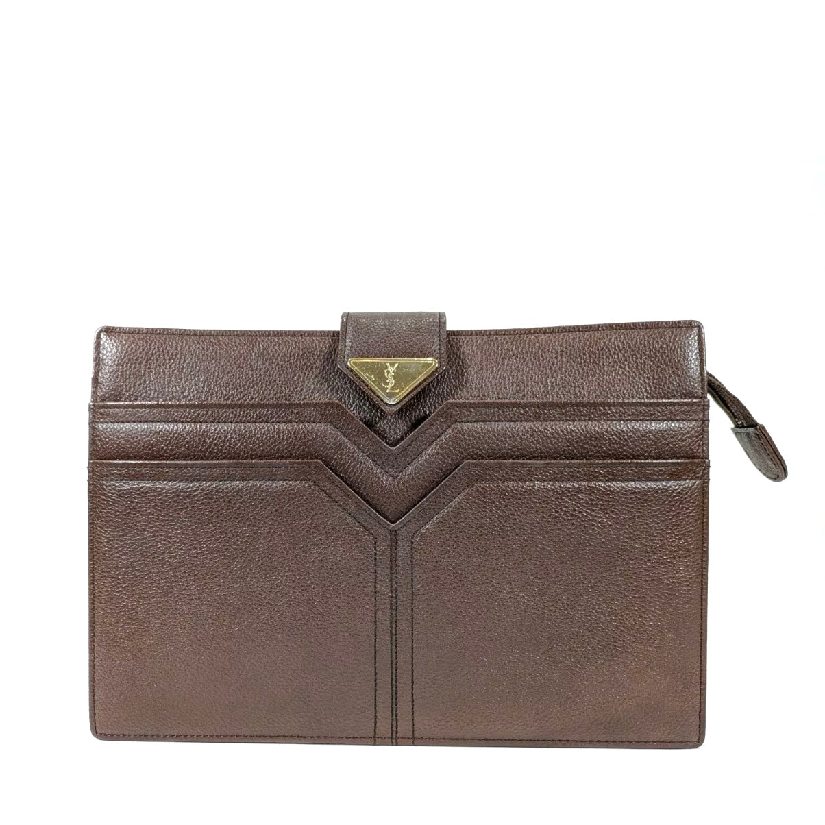 Yves Saint Laurent clutch leather