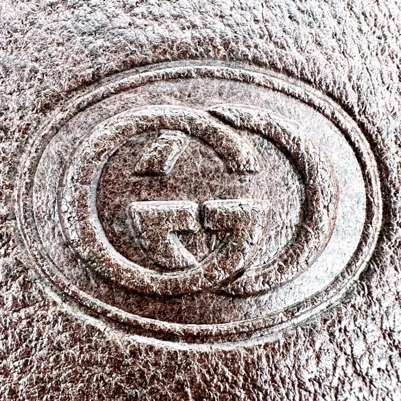 Shoulder Tote Hand Bag Brown PVC Leather